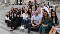 Ob/Gyn residents on the steps of the Metropolitan Museum of Art